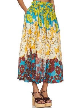 Splice Midi Skirt in Multi